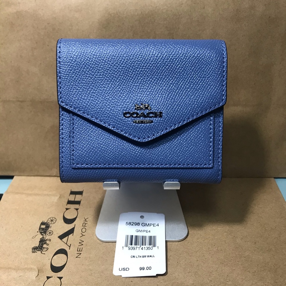 COACH Small Wallet 58298 Stone Blue